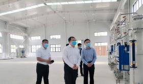 Secretary Huang Wanmin and his party went to production and R&D base of CAN GAS Systems Company Limited for research and guidance