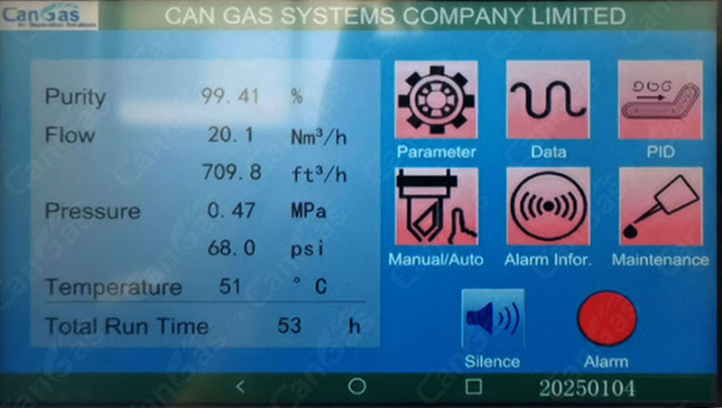 Why does the nitrogen purityconcentration of the PSA nitrogen generator decrease.jpg