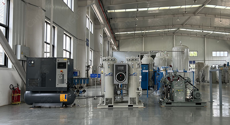 1786089363930126.jpg What is the PLC control sequence in a PSA nitrogen generation system